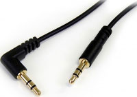 Startech.com Cable de Audio Estreo 3,5mm Delgado a ngulo Recto de 1 pie - M/M (MU1MMSRA)
